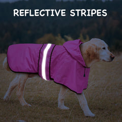 Dolitego dog raincoat waterproof-fabric protects against rain and wind.
