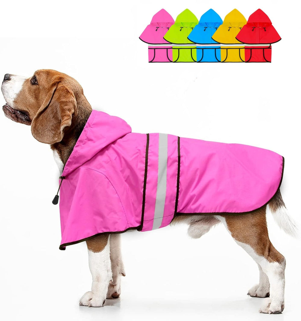 Dolitego waterproof hooded dog raincoat hood keeps dogs dry on walks