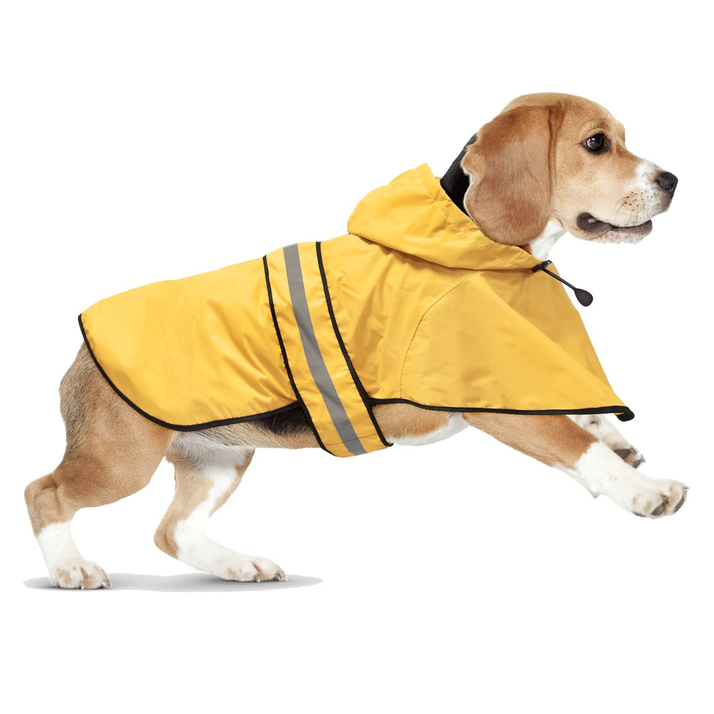 Domagiker raincoat with reflective strip boosts safety under headlights.