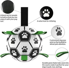 Domchan Ropes Soccer Ball Toy showing rope surface grip ideal for easy pickup and control.