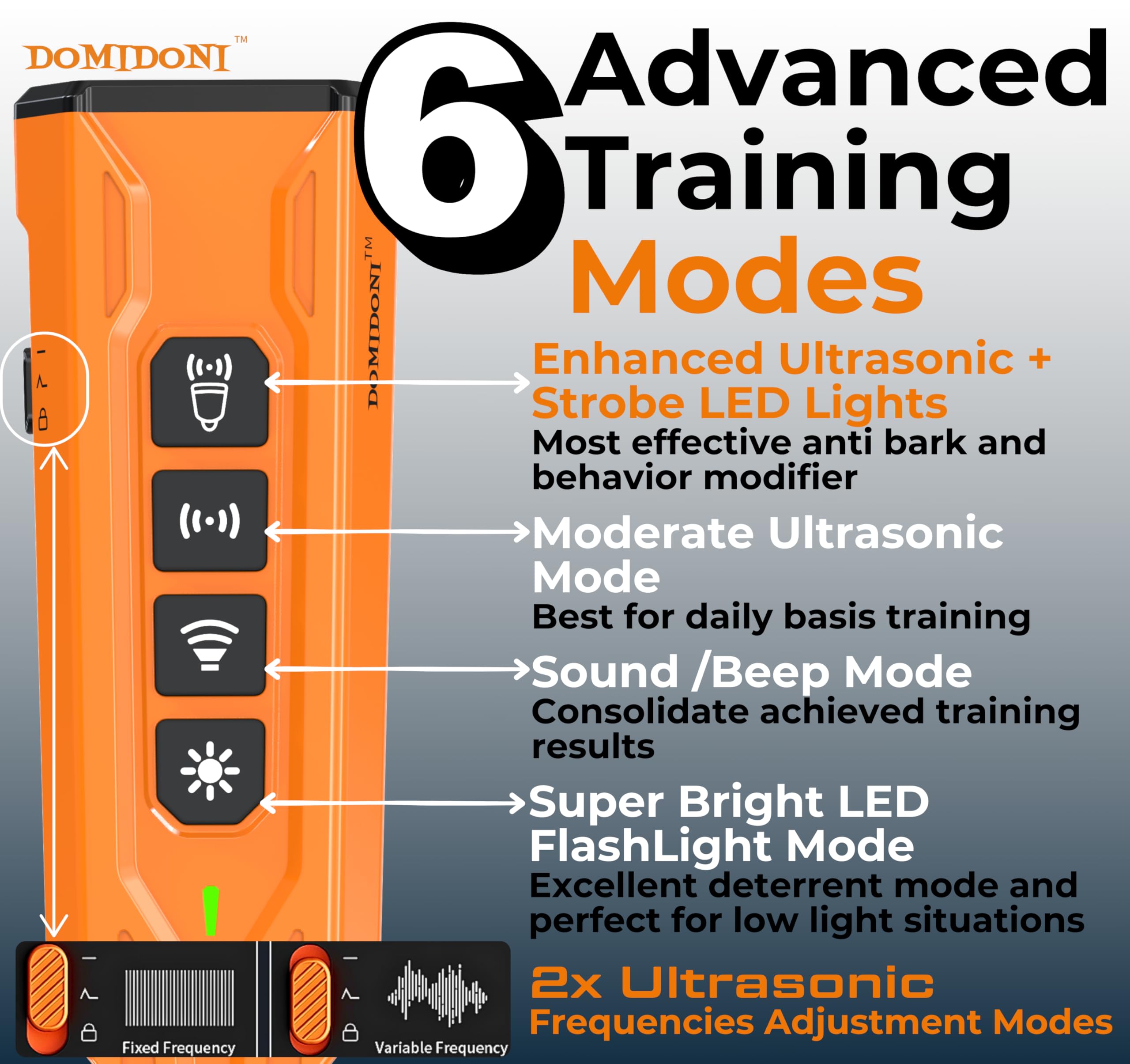DomiDoni Alpha Pro battery image, 1600 mAh rechargeable for long sessions