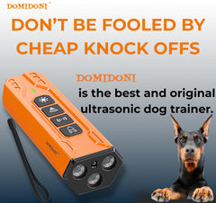 DomiDoni Alpha Pro product shot, sleek design ideal for quiet pet training