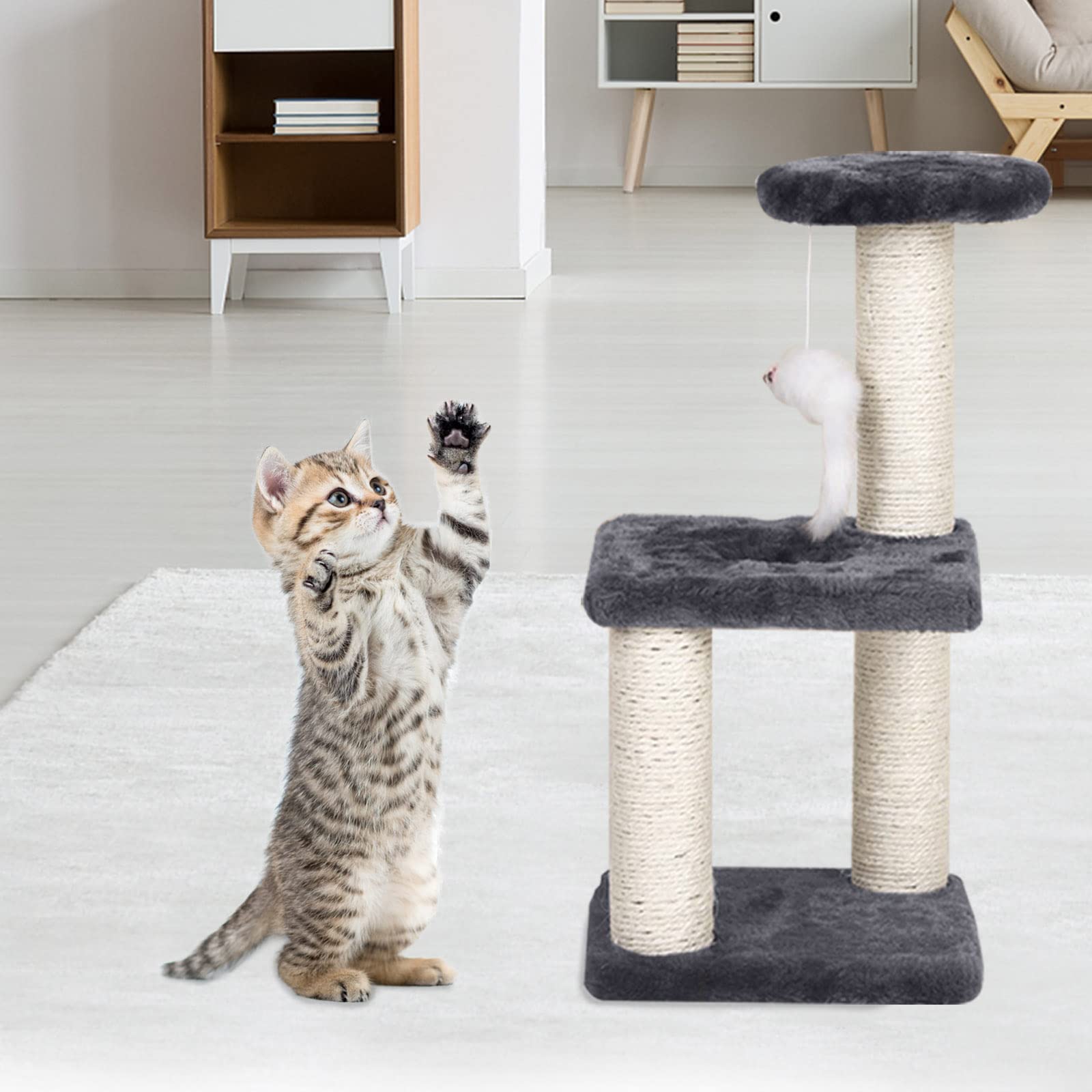 Donmnemb small cat tree space-saving design fits tight spaces without clutter.