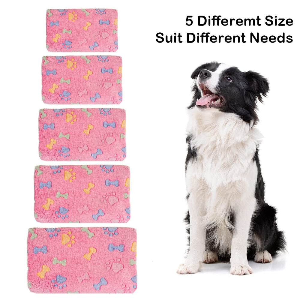 Dono dog blankets paw print design closeup for a playful motif.
