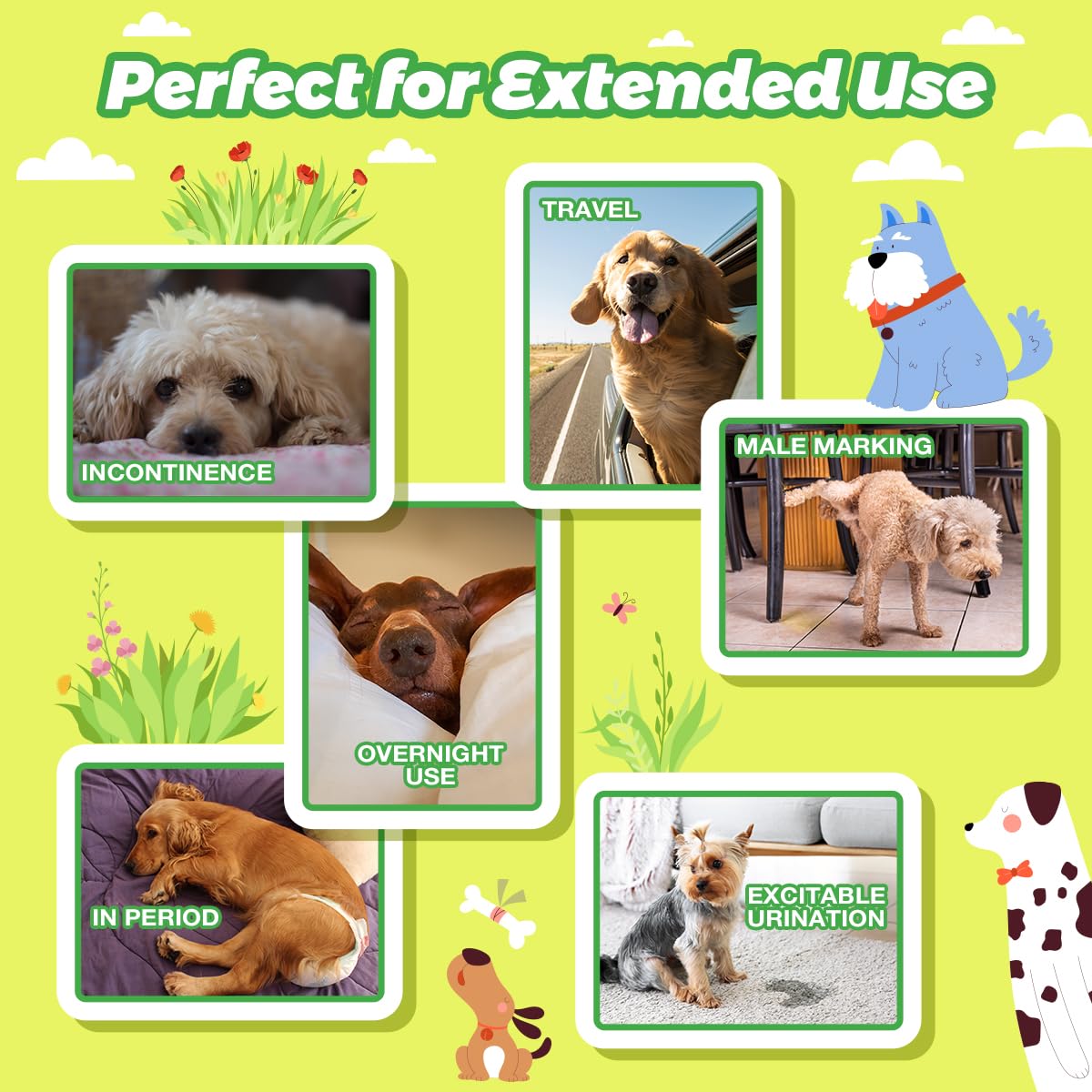 Dono dog diaper liners unscented and fluorescent-free for pet-safe hygiene.