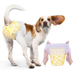 Dono dog diapers 360-wrap securely fits female dogs during play with leak protection.