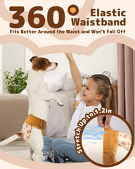Dono Dog Diapers breathable fabric with tail hole for comfortable wear.