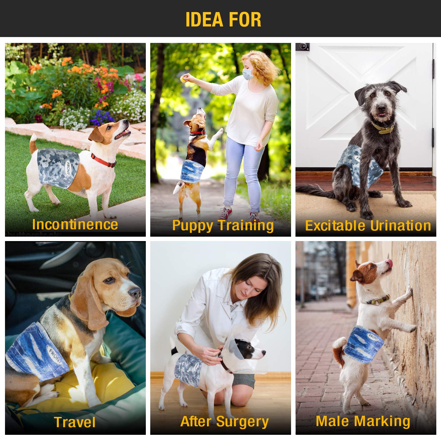 Dono dog diapers leak barrier edge detail emphasizes reliable containment.
