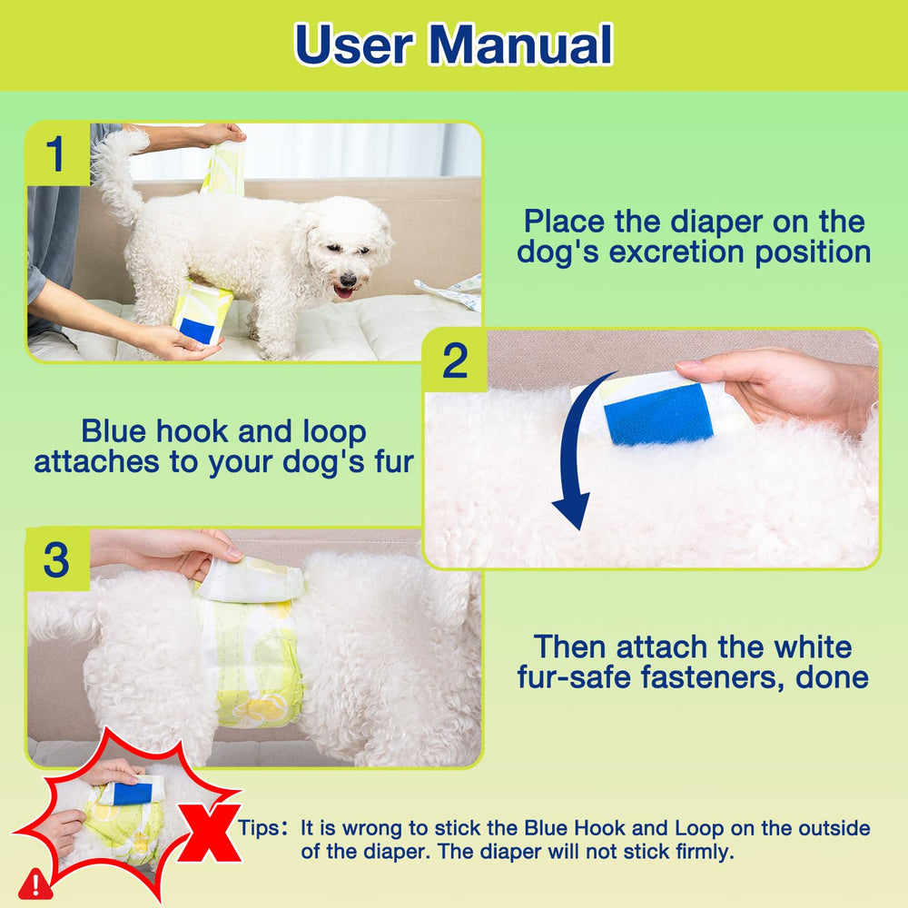 Dono dog diapers small are ideal for travel or home care scenarios.