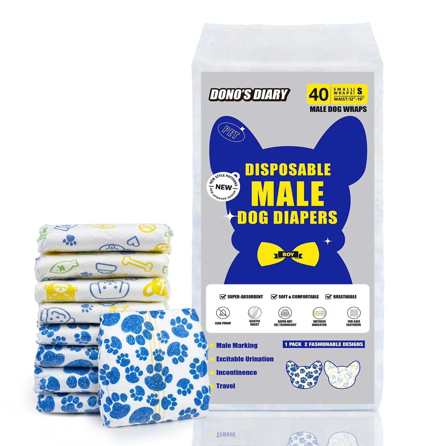 Dono Dog Diapers travel-friendly design supports clean excursions