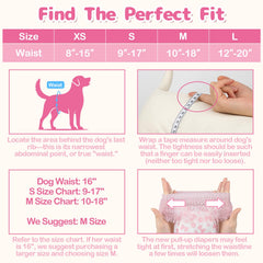 Dono puppy diapers demonstrating the wide absorbent core for longer dryness.
