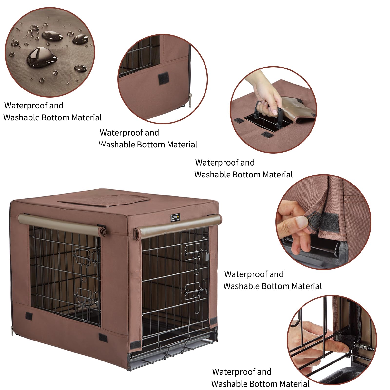 DONORO collapsible frame shows quick folding for easy storage and transport.