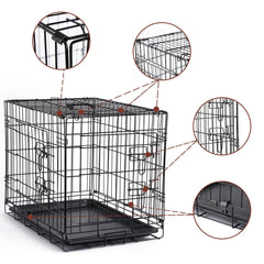 Donoro dog crate side-door access enables easy entry from any room.