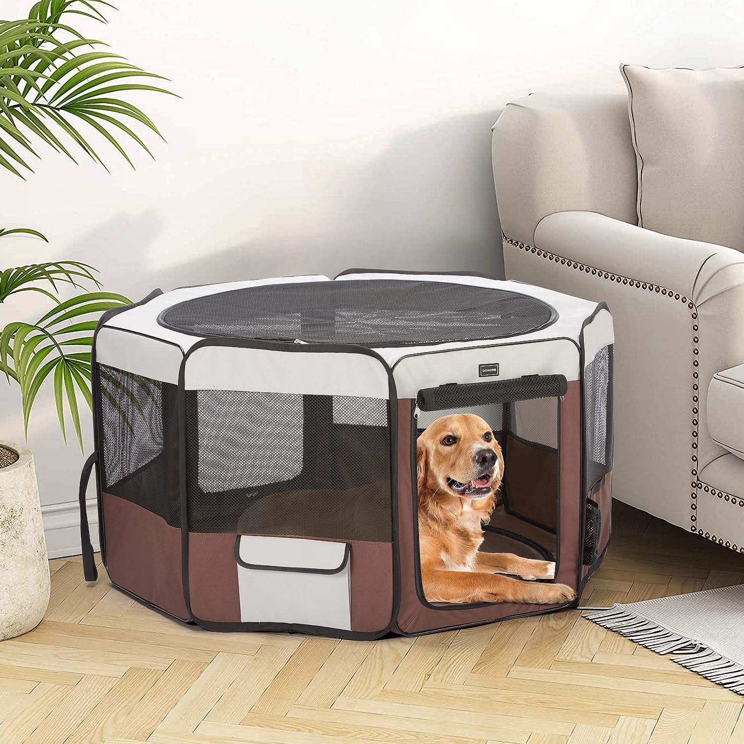 DONORO compact 8-panel design suitable for X-small pets