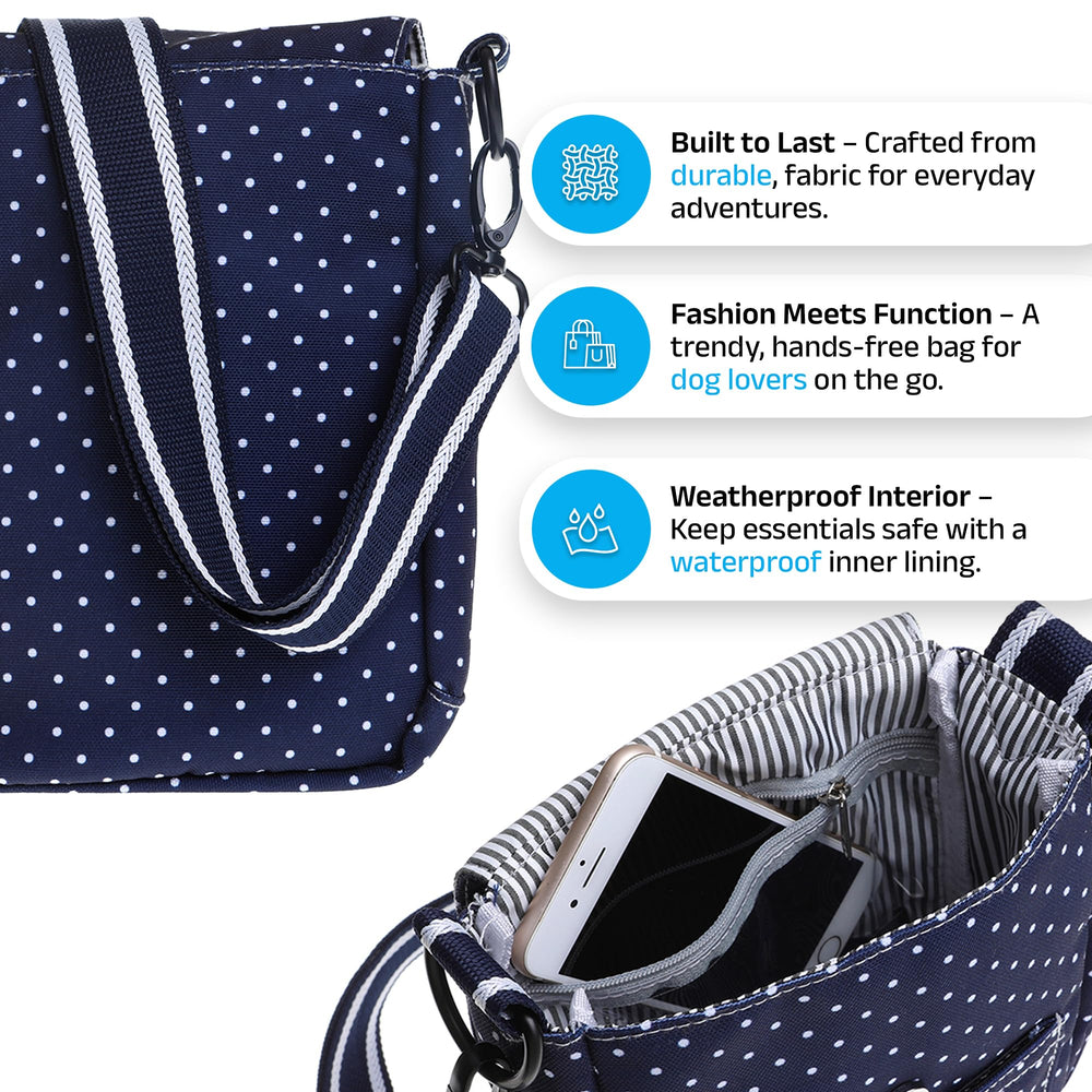 DOOG Walkie Bag with poop bag dispenser for quick cleanup during outings