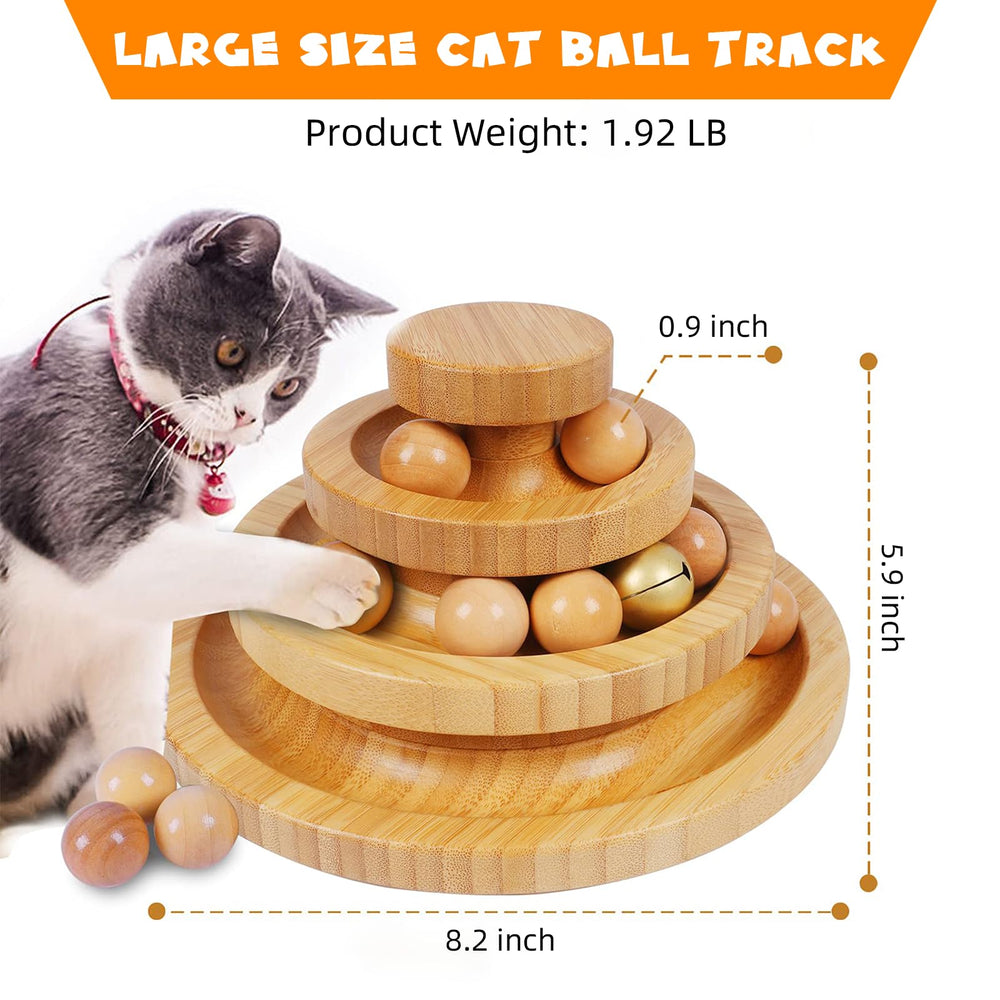 DoogCat cat-ball-track-bells-included: bells attract attention for engaging play