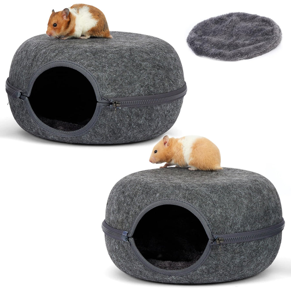 DOOKRON Guinea Pig Hideout 2 Pack: cozy cave for secure shelter and play