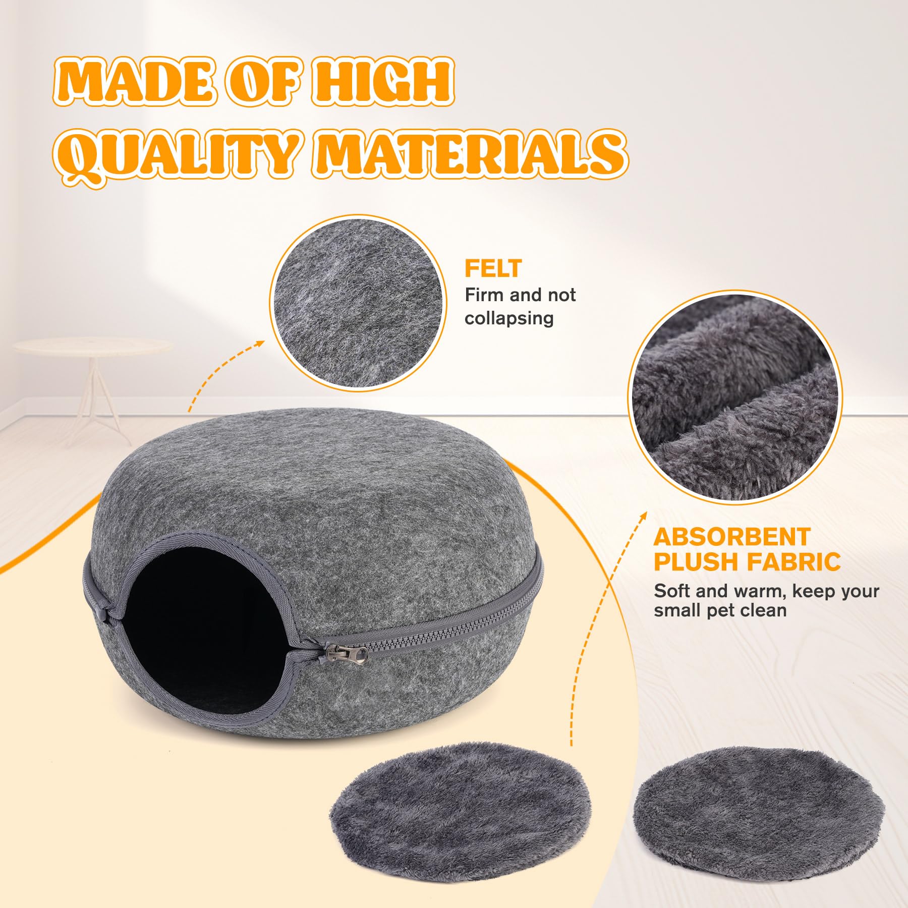 DOOKRON guinea pig hideout cushions plush pads for cozy warmth