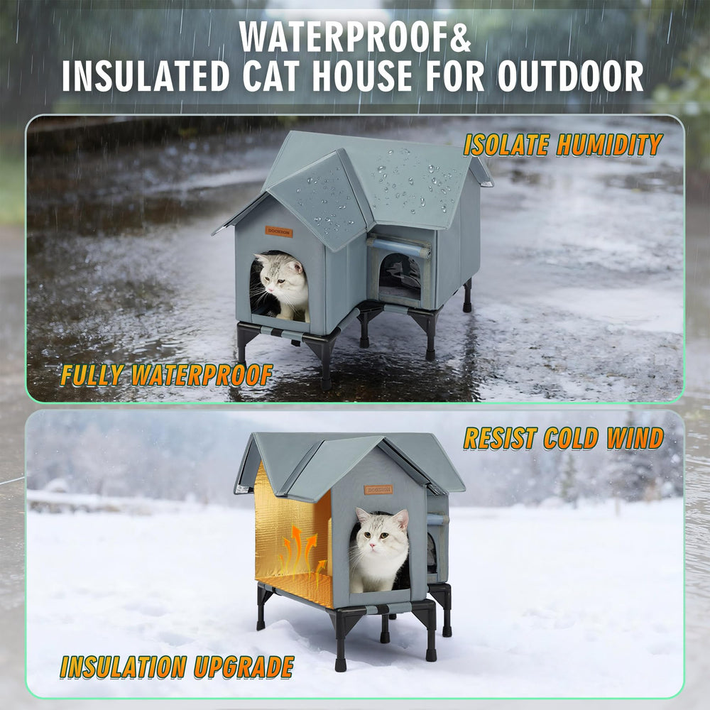 DOOKRON heated element image demonstrates quick warmth during cold nights