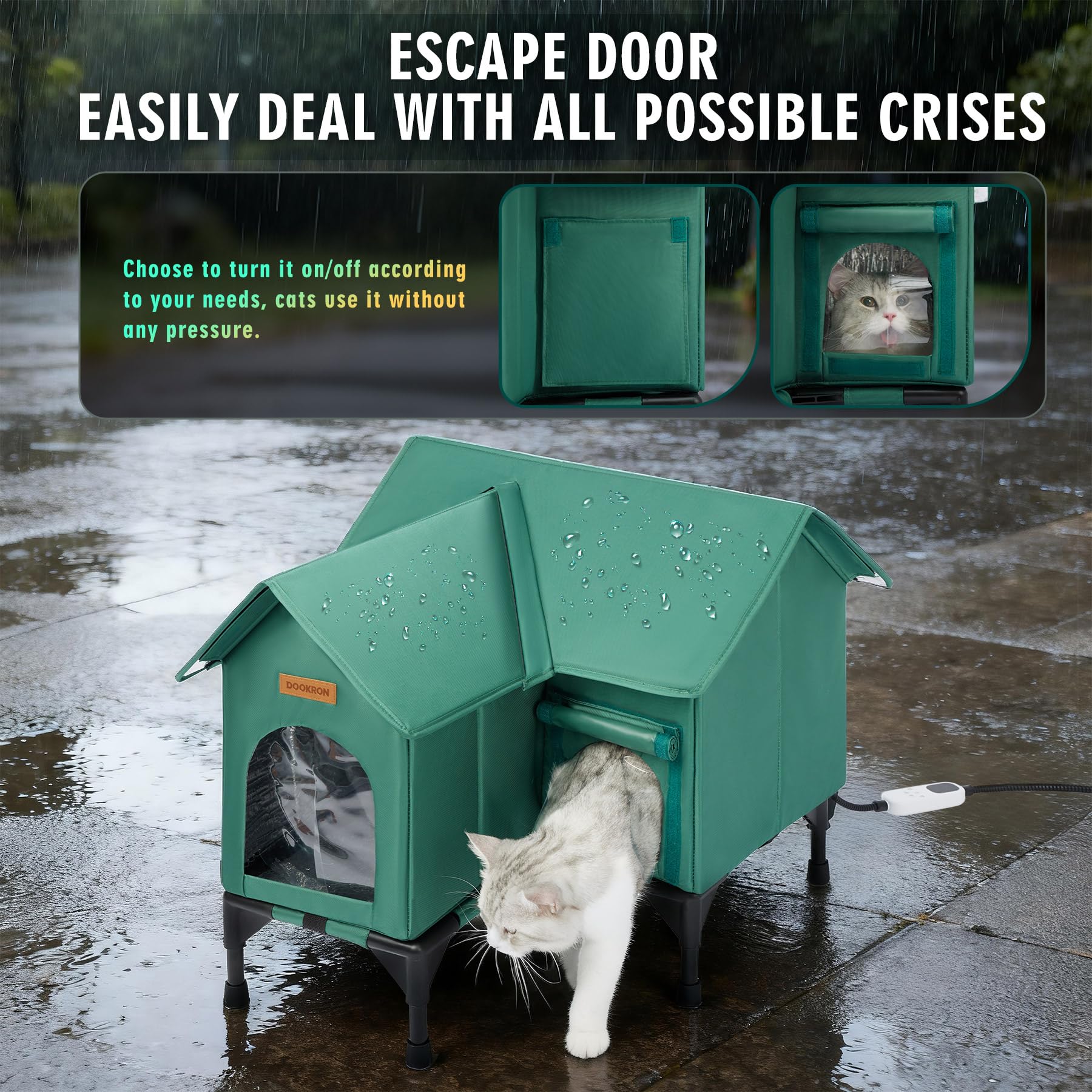 DOOKRON easy-clean design aids simple assembly and storage after use