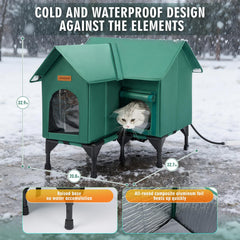 DOOKRON outdoor cat house interior warmth demonstrates quick-heat insulation for cozy shelter