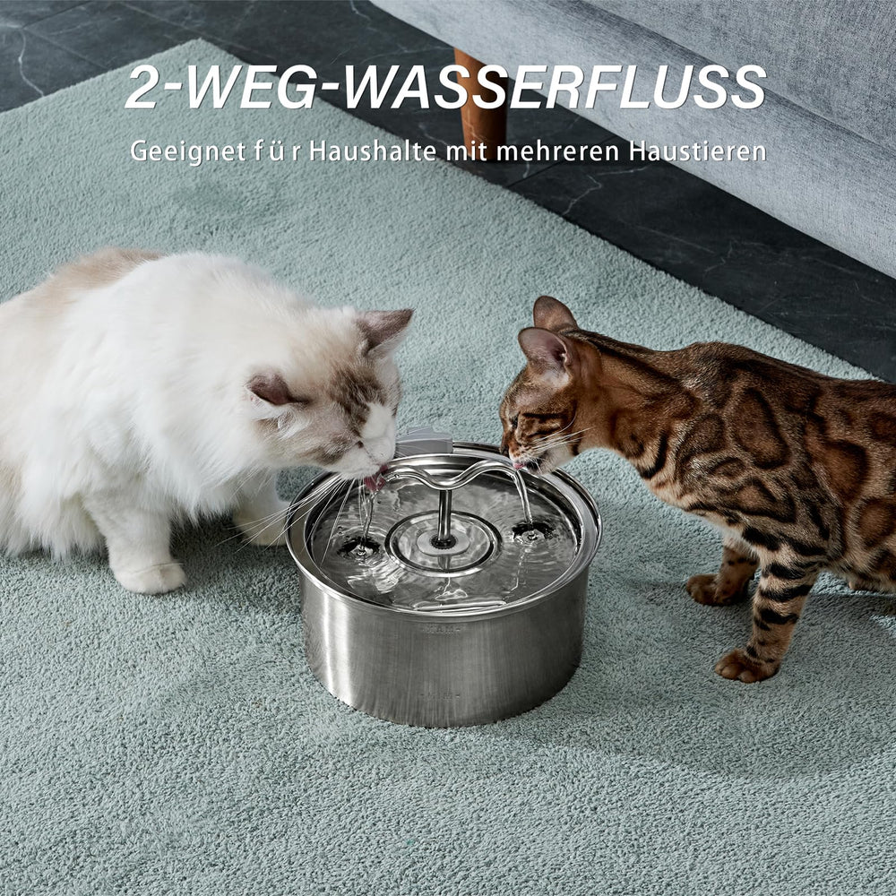 DOOOB cat water fountain double filtration for cleaner-tasting water