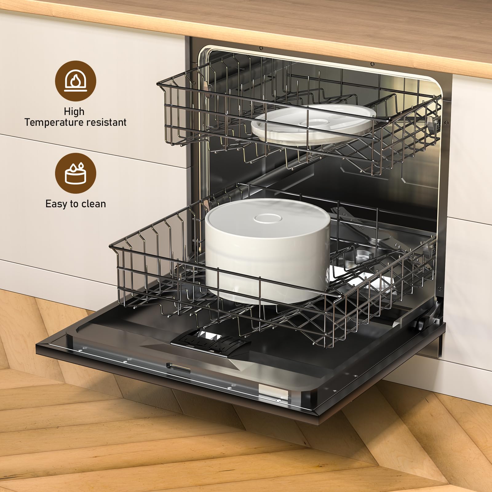 DOOOB white ceramic design complements modern home decor.