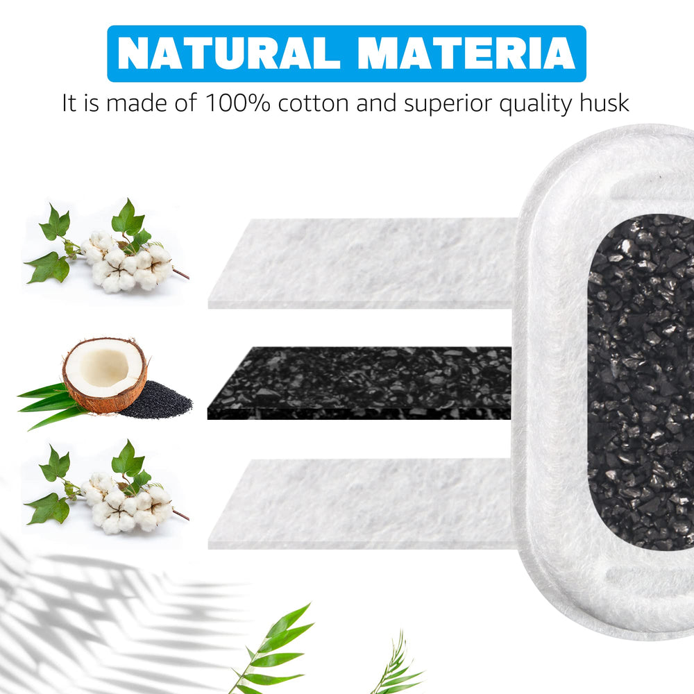 DOOOB carbon filter soaking and rinsing step to reduce dust before use