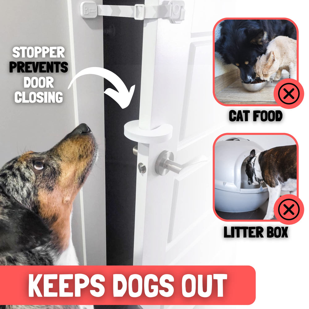 Door Buddy with 3M adhesive applied to door edge for secure mounting