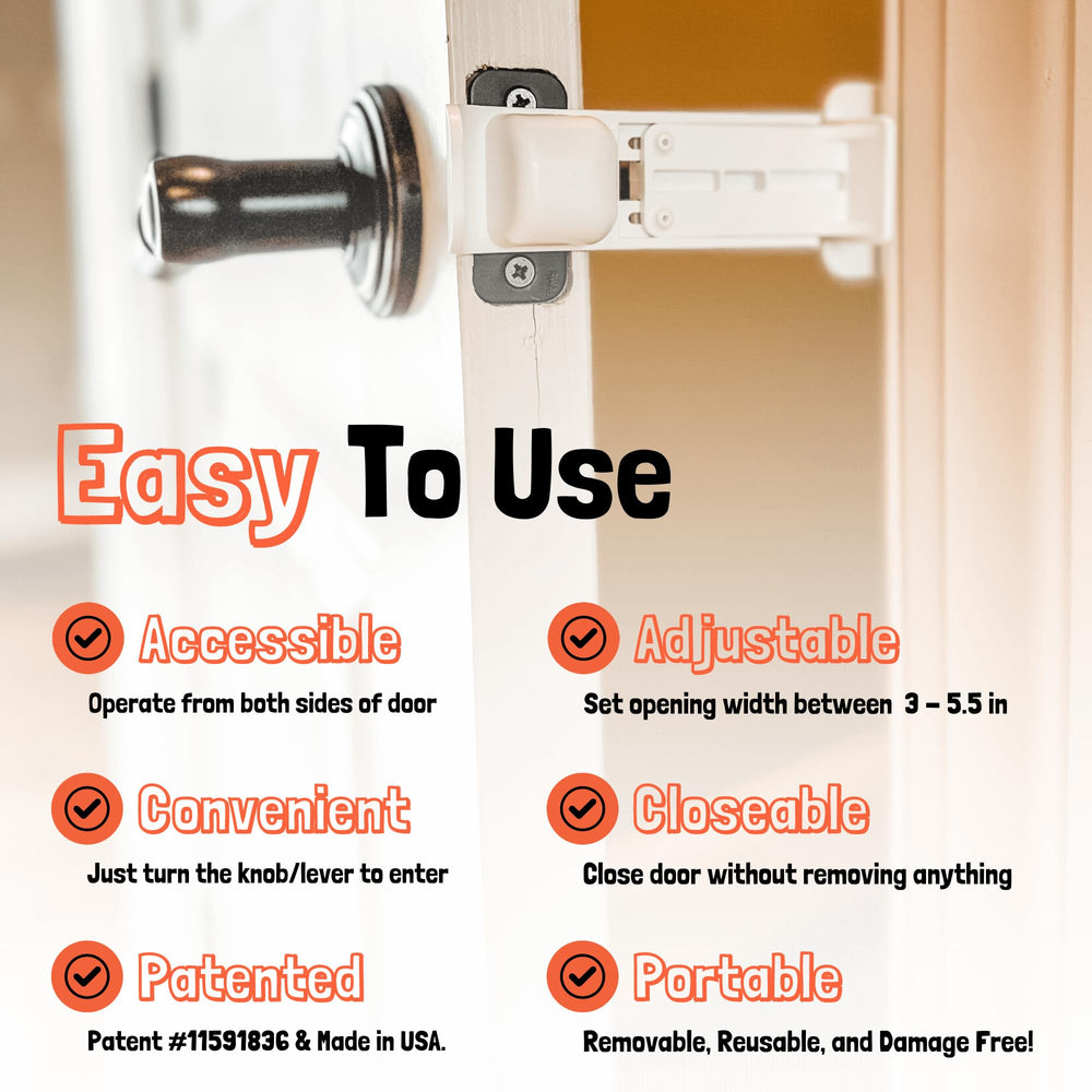 Door Buddy patented-us-made confirms original, USA-made quality and trusted performance.