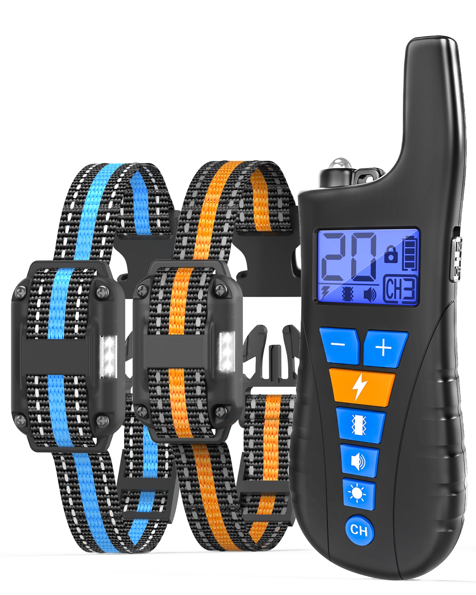 Doparet dog training collar close-up with adjustable strap for all sizes.