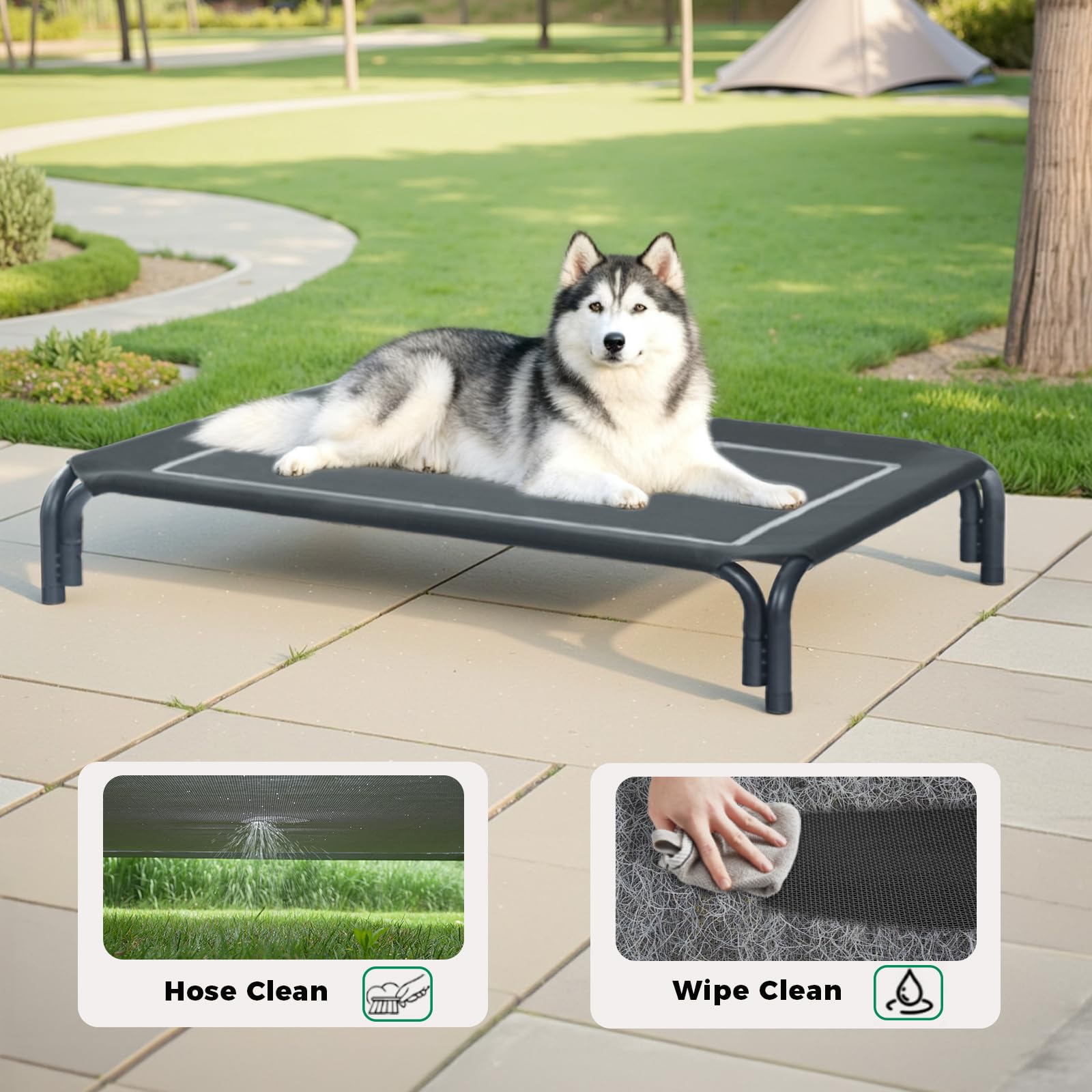 DOPEDIO easy-clean-underneath-access supports quick wipe-downs and maintenance.