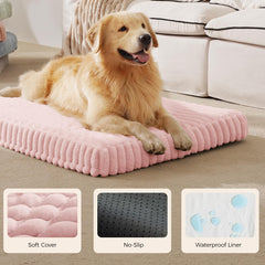 DOPEDIO orthopedic dog bed non-slip base with silicone dots on the bottom.