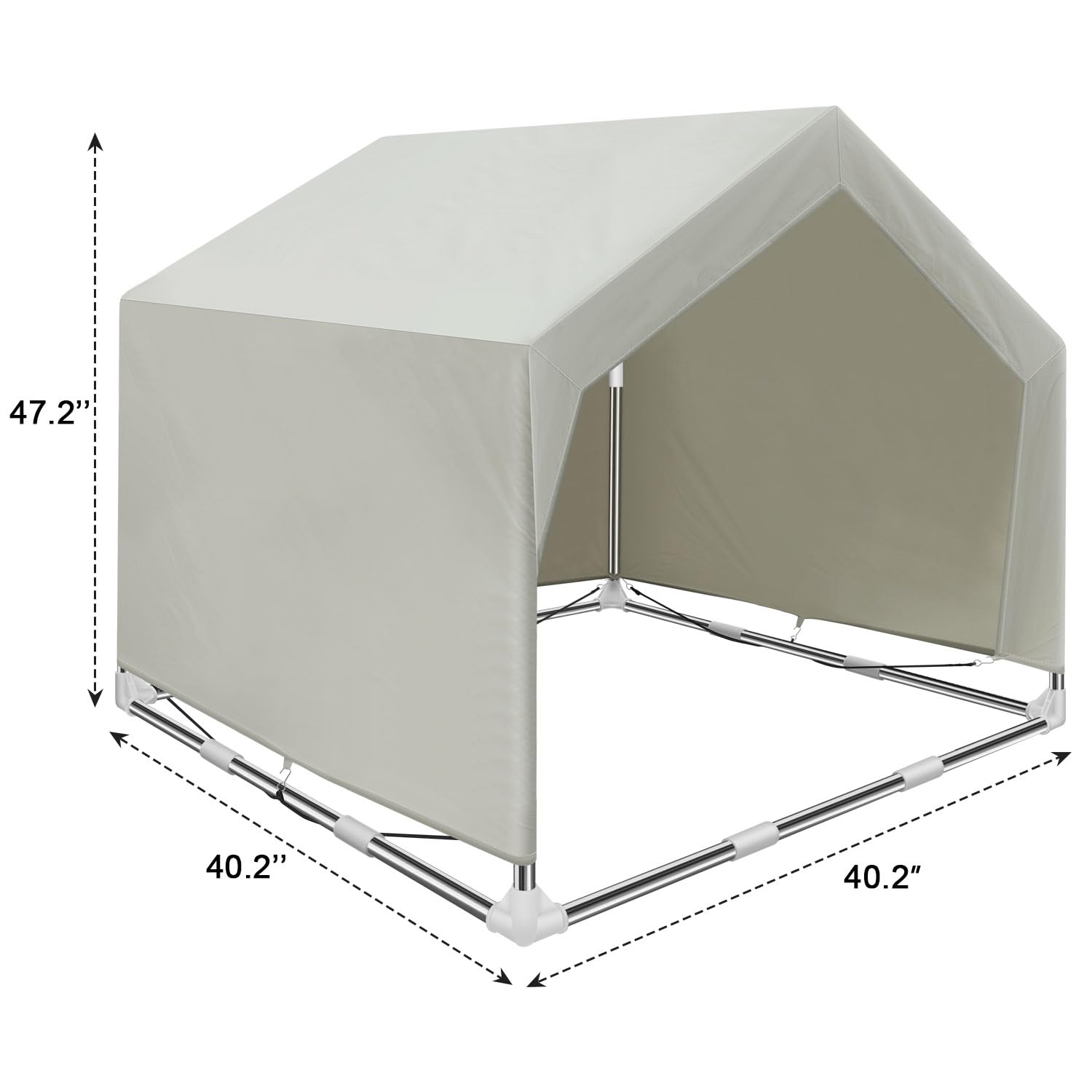 Dopliv Dog Shade Shelter interior space for lounging