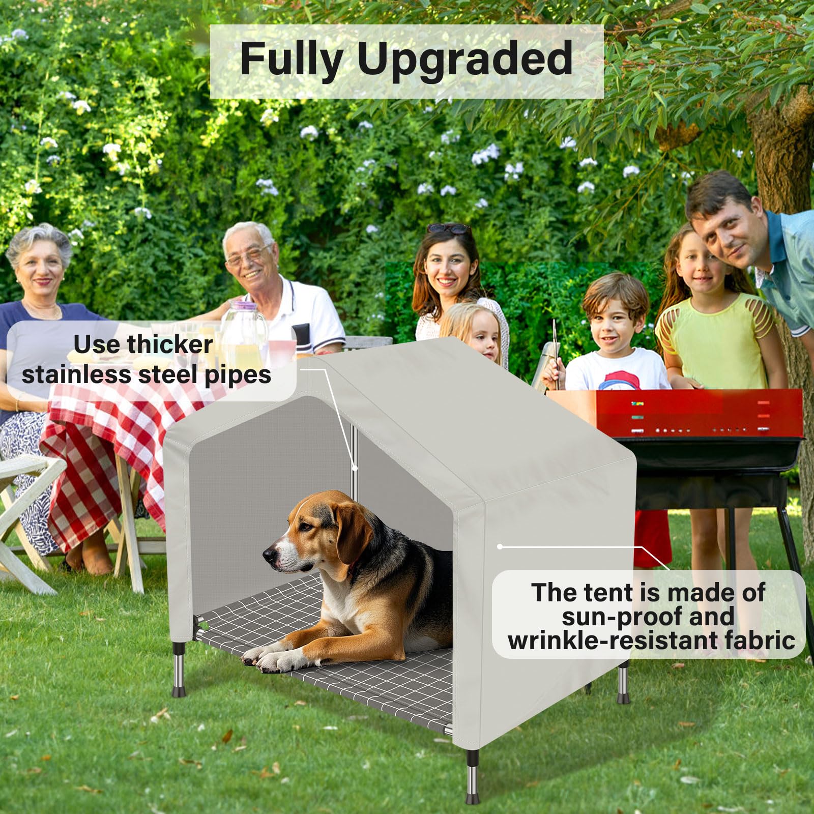 Dopliv removable cover pet house allows easy cleaning and quick setup after outdoor adventures.