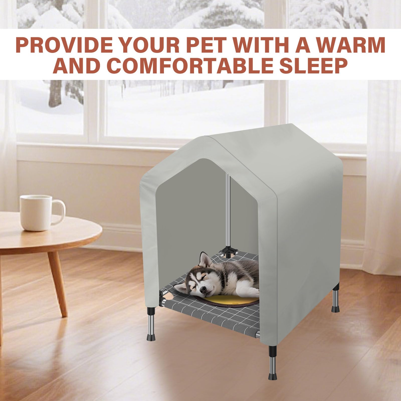 Dopliv stainless steel frame delivers all-weather durability for indoor or outdoor use.