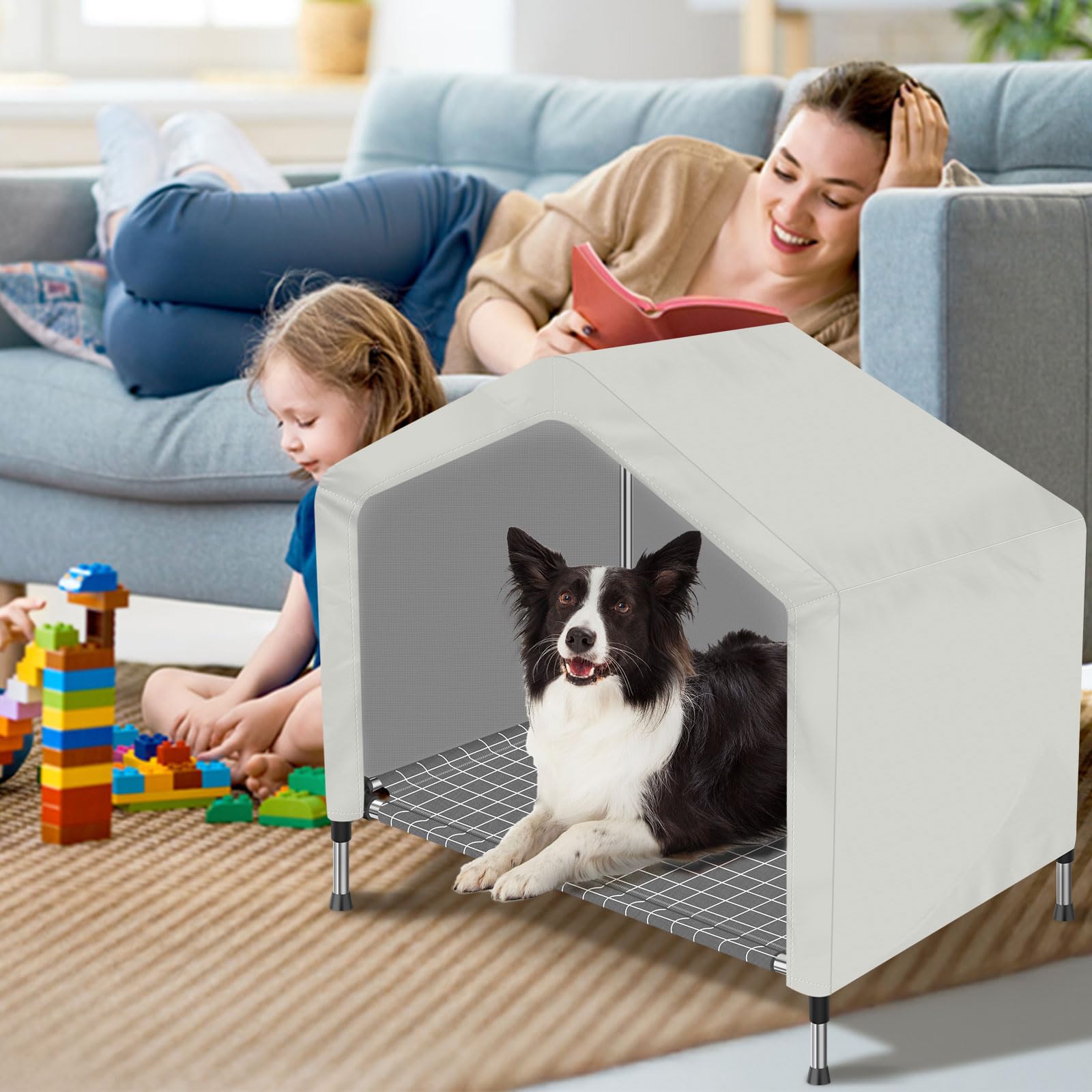 Dopliv thick-pipes dog house design emphasizes sturdier support and durable assembly.
