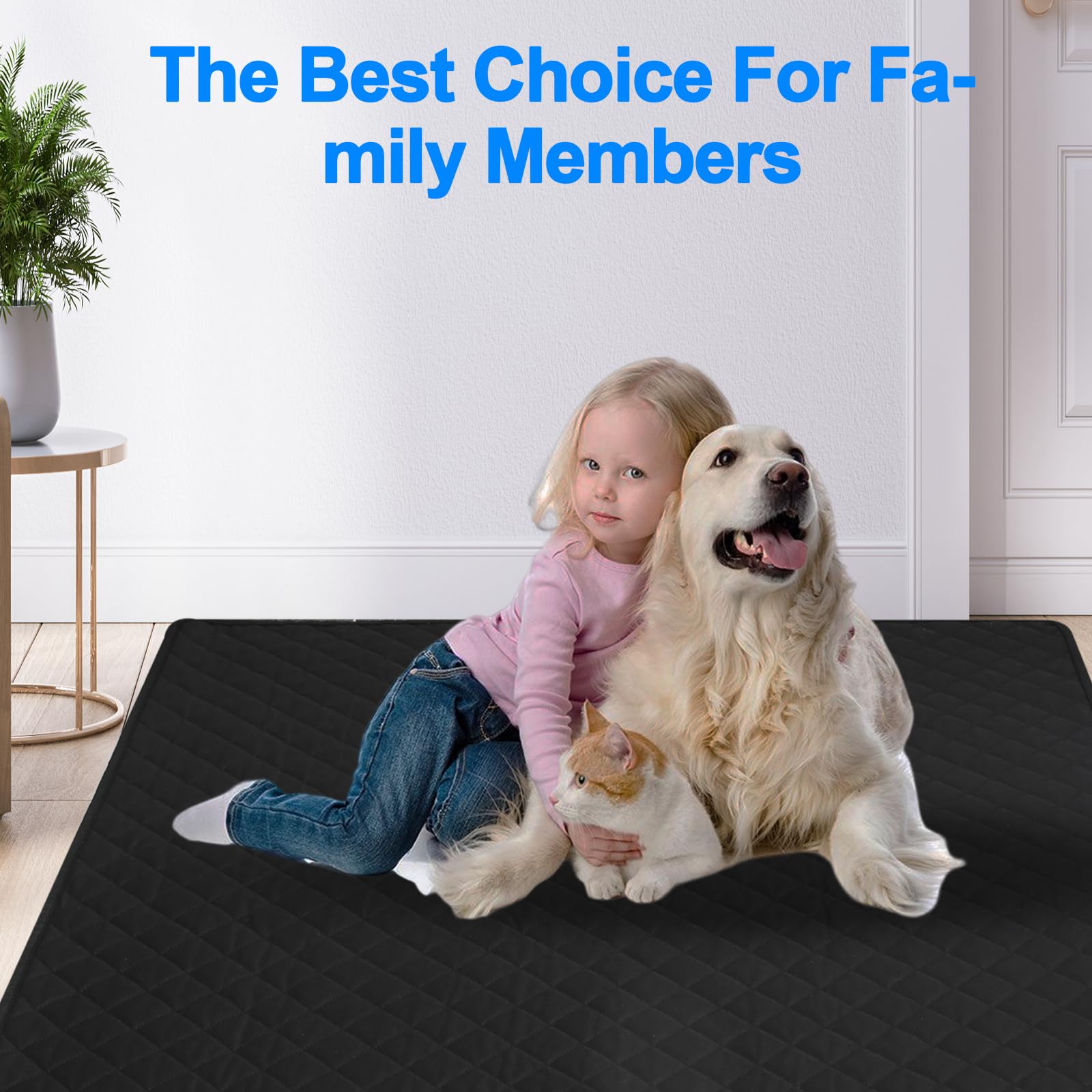 DOPLUSDO dog pee pad durable, leak-proof, and reusable for long-term use