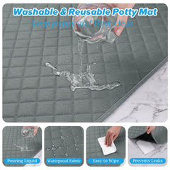 DOPLUSDO pad with TPU backing preventing leaks onto floors