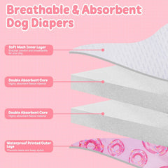 DORA BRIDAL diaper with absorbent cores helps keep moisture contained for peace of mind