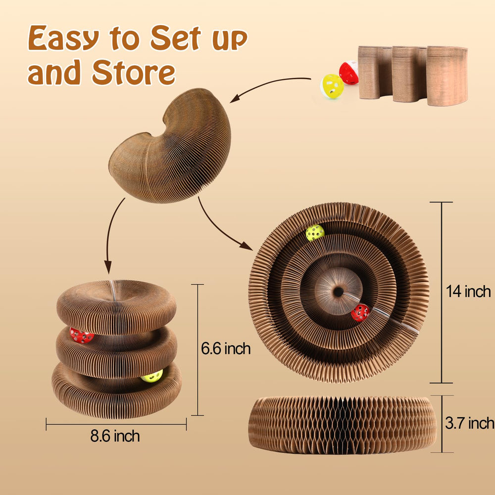 Dosanlues changeable shapes cat toy roller offers versatile play and resting modes