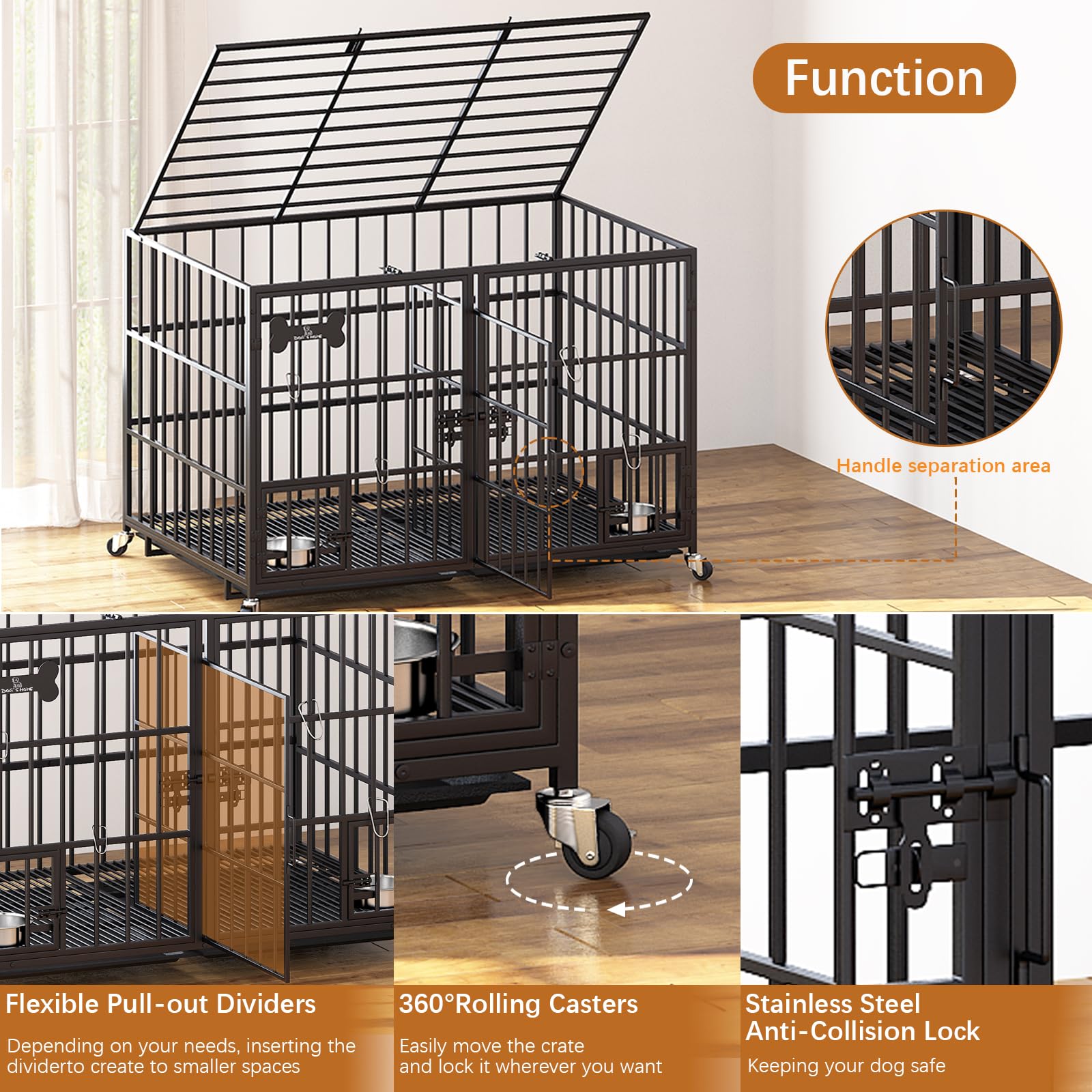 Dosker crate top-open access highlights versatile entry for feeding and play
