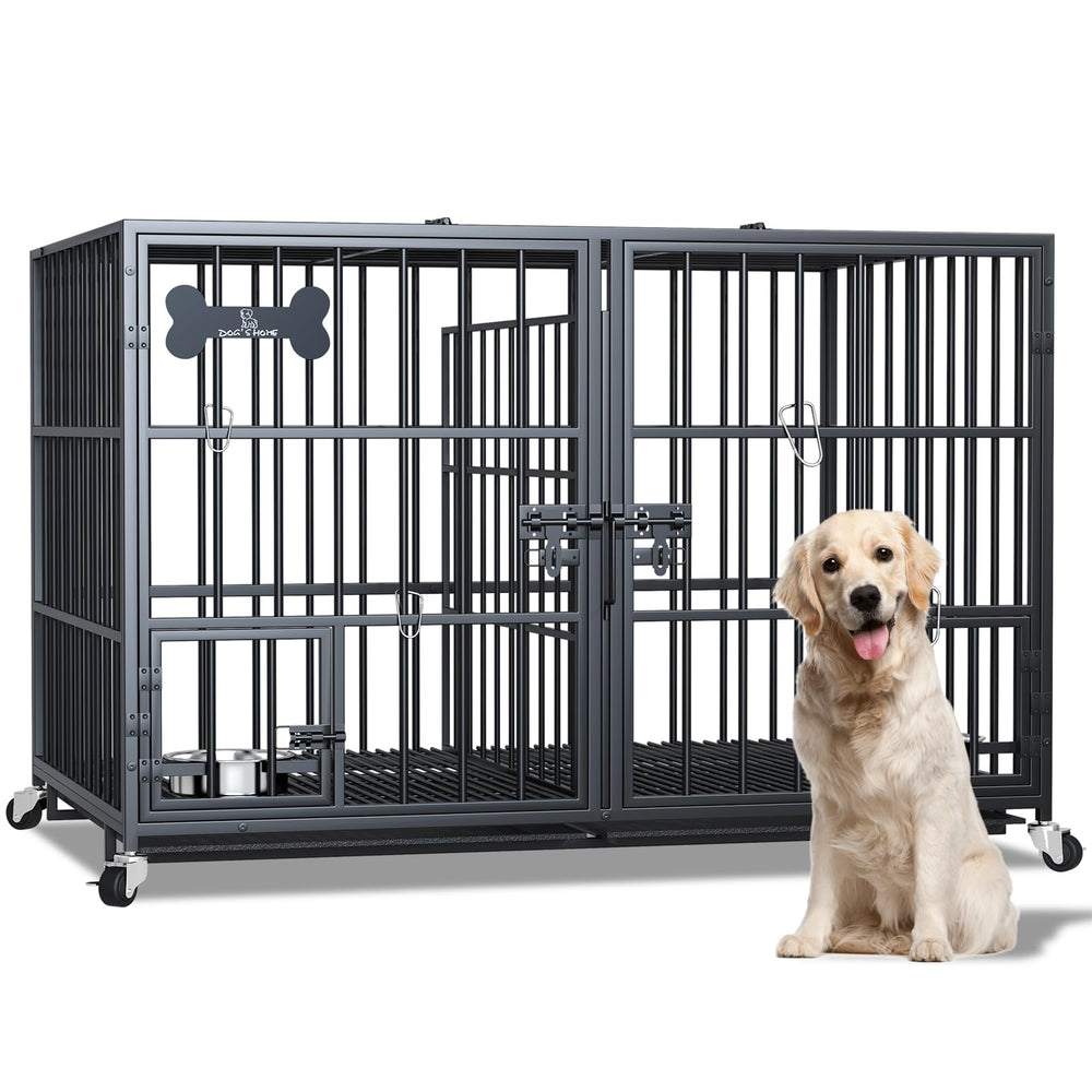 Dosker 42-inch heavy-duty crate exterior shows durable, rust-resistant construction for daily indoor use