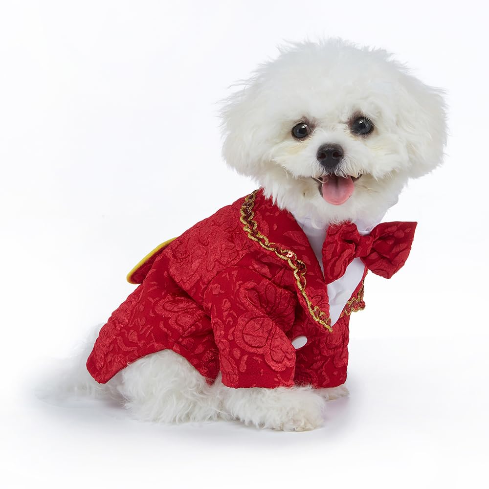 DOTEYAYP dog tuxedo shirt snap closure ease, quick dress-up for events