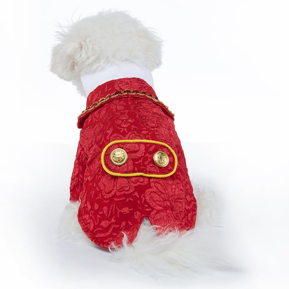 DOTEYAYP dog tuxedo shirt worn by pet model, showcase formal style at weddings
