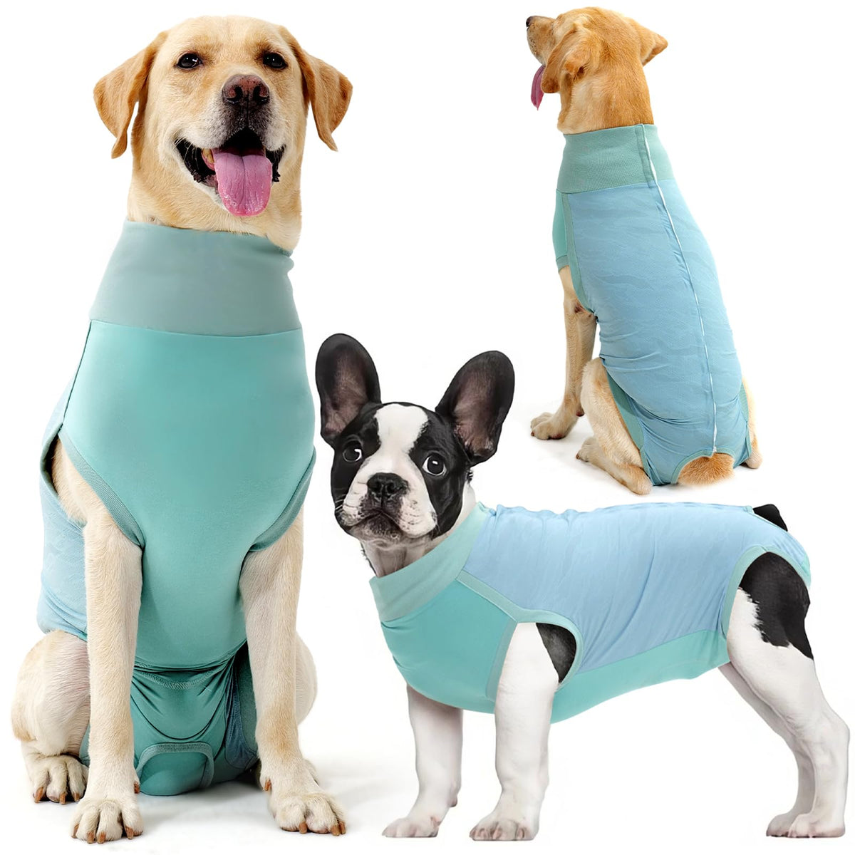 Dotoner surgery recovery suit front view shows comfortable fit and abdominal coverage for post-op care