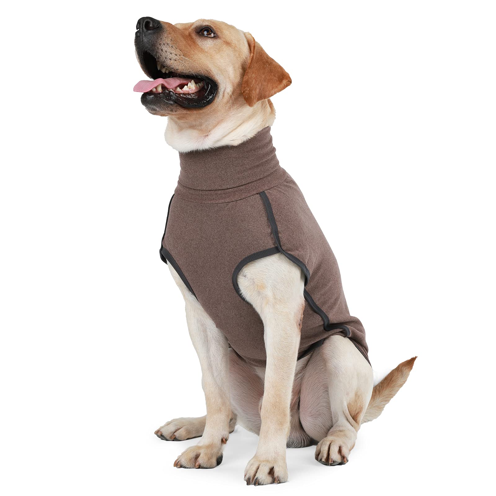 Dotoner dog sweater pullover XXL brown for cozy warmth during walks