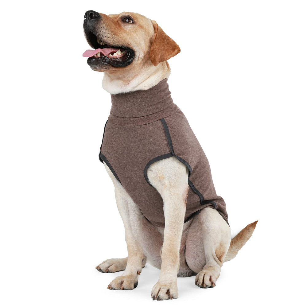 Dotoner dog sweater pullover XXL brown for cozy warmth during walks