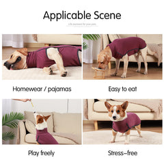 Dotoner dog sweater pullover XXL wine red close-up fabric highlights soft stretch knit