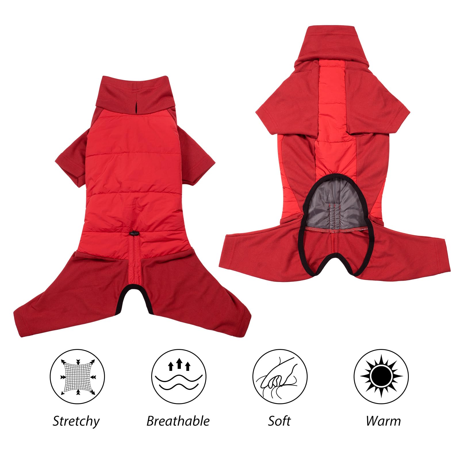 Dotoner dog sweater XS-3XL supports dogs of all sizes for roomy warmth.